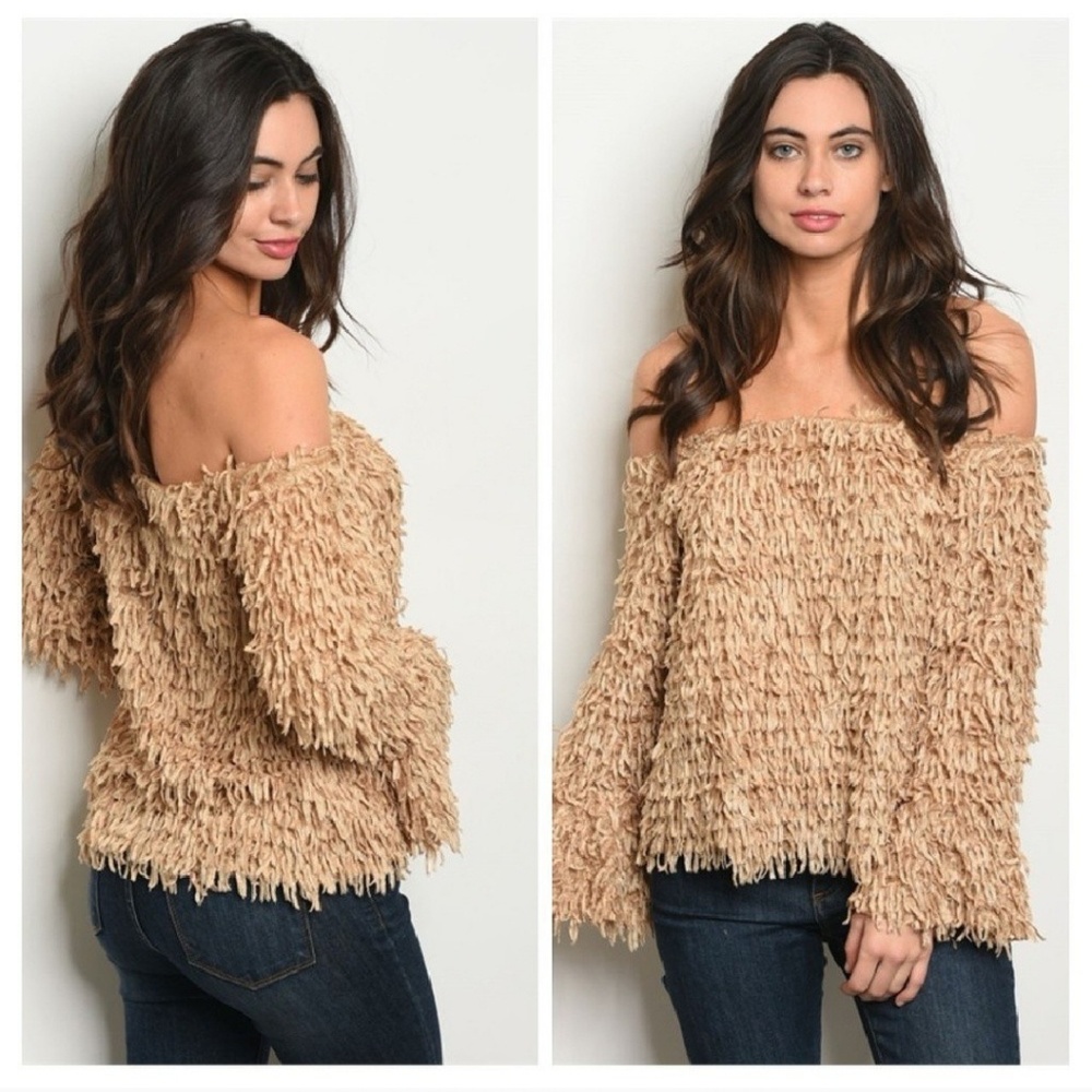 Fringe Off The Shoulder Top